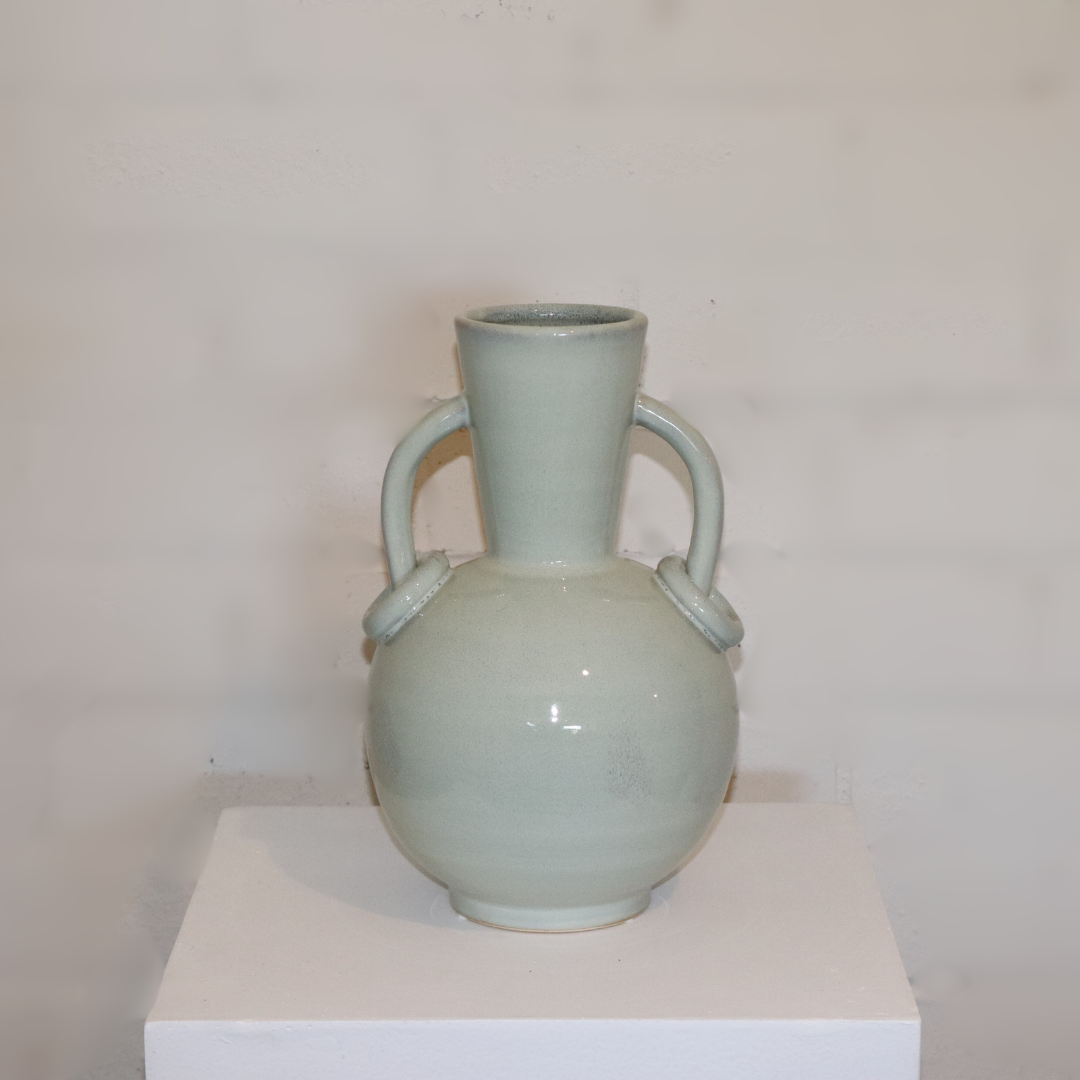 Mint Green Urn Vase