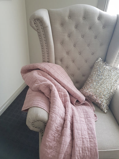 Stonewashed Cotton Throw - adorned-interiors